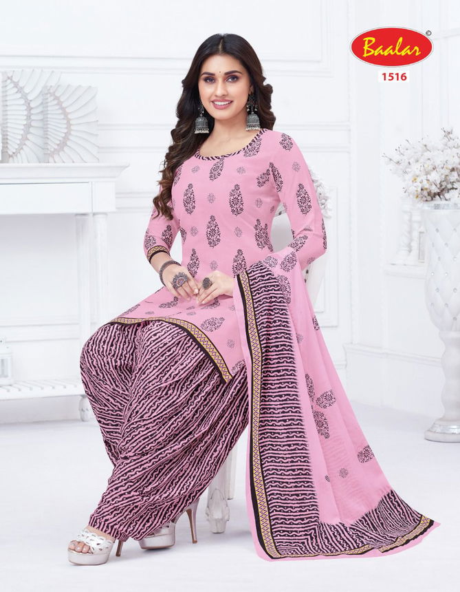 Baalar Cristal Patiyala 3 Wholesale Printed Cotton Dress Material Catalog
